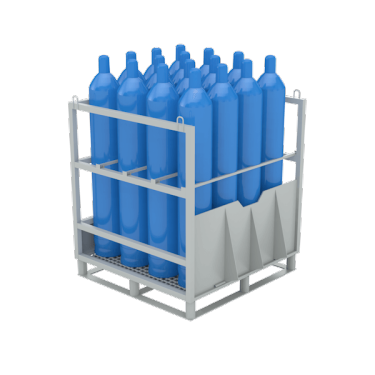 ПАЛЛЕТА (КОНТЕЙНЕР) ДЛЯ ГАЗОВЫХ БАЛЛОНОВ  ПБ-1-16