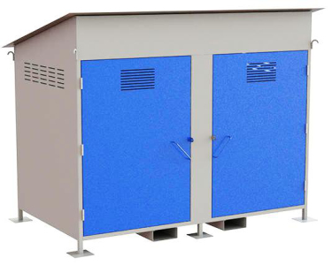 Шкаф-хранилище для баллонов ХГБ-08Л, универсальный